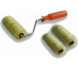 Валик DECOR 70 мм, d 15 мм, бюгель 6 мм, ворс 12 мм, полиакрил зеленый запаска, ручка стандарт mini 