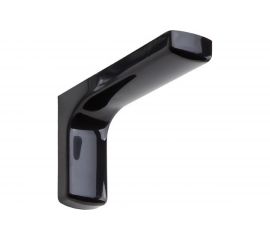 Кронштейн с пластиковой накладкой ALDEGHI LUIGI SPA 83х140 мм, оцинкованный, цвет: черный 2512PN15_P2 