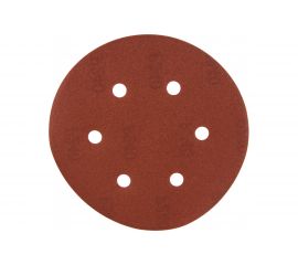 Лист шлифовальный (5 шт; 150 мм; 6 отверстий; Р240) для эксцентриковых шлифмашин REDVERG 6624198 