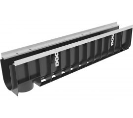 Водоотводный лоток Gidrolica DN 100, 1000х149х204 мм - пластиковый, класс Е600 0802 