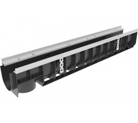 Водоотводный лоток Gidrolica 1000х149х154 мм - пластиковый, класс Е600 0800 