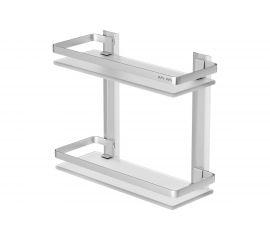 Двухуровневая полка AM.PM Sense L стеклянная, алюминий A7455200 