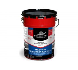 Гидроизоляционная мастика PETROMAST 10 л, металлическая упаковка 24627 
