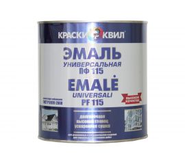 Эмаль Краски квил ПФ-115 Универсальная, черная, банка 1,9 кг 4660000616142 