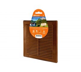 Разъемная решетка с москитной сеткой TDM ЭКО 250х250 мм коричневая SQ1807-0082 