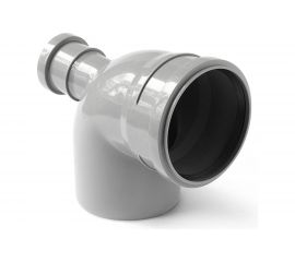 Отвод для канализации Flextron 110x90 градусов, с выходом 50 (фронтальный тыл) SVK-K145020 