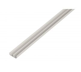Направляющий профиль GAH ALBERTS низ, ПВХ, белый, 6.5х1000 мм 485153 