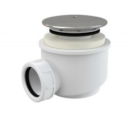 Сифон для поддона Alca Plast A47CR-60 1 1/2""x40 мм, h-72 мм, слив крышка D-91 мм 025-1261 