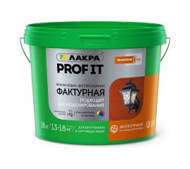 Фактурная краска Лакра PROF IT 18 кг Лк-00008174 