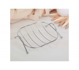 Мыльница Доляна овальная, на ножках, 10х12х3 см 405018 