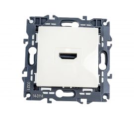 Розетка HDMI ЭРА 14-3114-02 IP20, Elegance, слоновая кость Б0034333 