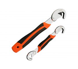 Набор самозажимных ключей HARDEN 2шт, усиленные, 2-комп. рукоятка, 9-23мм 540572 