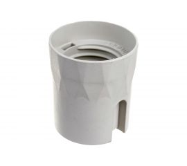 Патрон NE-AD E27 4A 250V, термопластик, белый, 1/50/500, A1108 