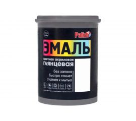 Акриловая эмаль PALIZH глянцевая 600 белая 1,1кг 1/6 11604443 