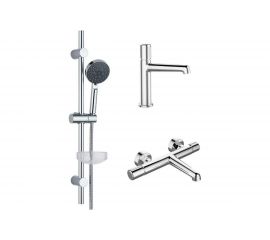 Набор Agger Slim 3х1 1 Смеситель 2 Смеситель ванноxдушевой 3 Душевой комплект A2231100 