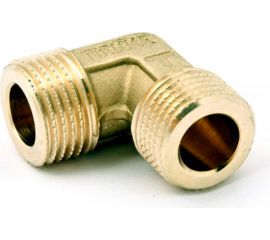 Уголок латунь резьба наружная 3/8" для компрессора Pegas pneumatic 4303 