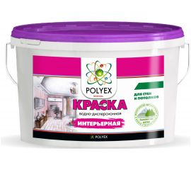 Интерьерная краска для стен и потолков POLYEX (7 кг; 1 шт) УТ-00006916 