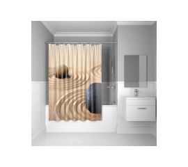Штора для ванной комнаты IDDIS 180*200 см, полиэстер, Sandy 640P18Ri11 