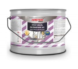 Грунт-эмаль по ржавчине MASTER PRIME 3 в 1 быстросохнущая, желтый, 4 л 4 4300005455 