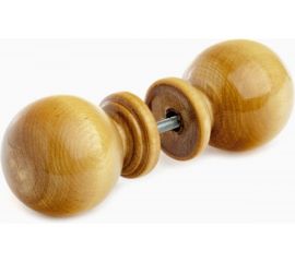 Деревянная ручка-кнопка Ликон Шар лак, светлая 6094 