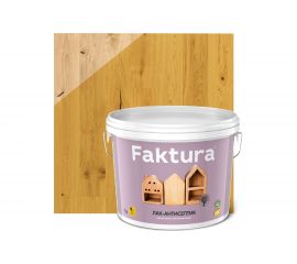 Водорастворимый лак-антисептик FAKTURA сосна 9л О02534 
