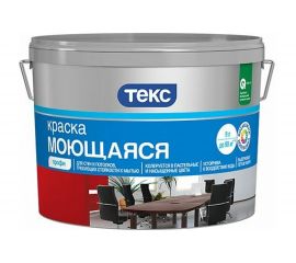 Водно-дисперсионная краска ТЕКС Профи (моющаяся; база D; 9 л) 53970 
