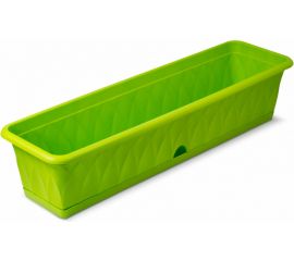 Ящик для растений с поддоном Martika Сиена 81 см, зеленый С174-03-ЗЕЛ 