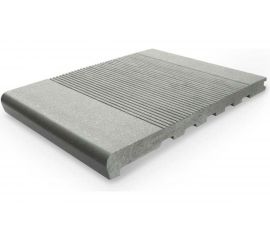 Ступень Groentec 322-30-4000 мм, полнотелая, брашированная, серый SFGB 322-30-4000 