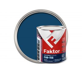 Эмаль ЯРОСЛАВСКИЕ КРАСКИ FAKTOR ПФ-115 (синяя; банка 0,8 кг) 214727 