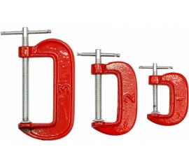 Набор столярных струбцин TOYA 3 предмета 25,50,75мм 38830 