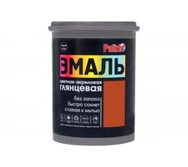 Акриловая эмаль PALIZH глянцевая 603 красно-коричневая 1кг 1/6 11605612 