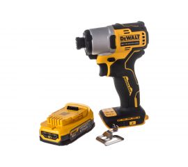 Бесщеточный импульсный шуруповерт DEWALT 18 В XR батарея POWERSTACK, чемодан TSTAK DCF840E1T-XJ 