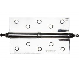 Дверная разъемная петля Зубр Эксперт 1 подшипник цвет хром CP правая с крепежом 125x75x2.5 мм 2 шт. 37605-125-2R 