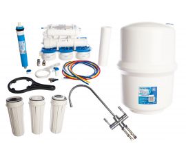 Семиступенчатая система обратно осмоса Aquafilter RX5411411X минерализатор, ионизирующий картридж RX75259516. 520 