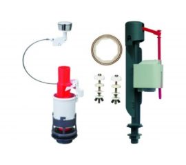 Однокнопочная арматура WIRQUIN MD c заливным клапаном ""Jollyfill"" донный, пластик 10719151 