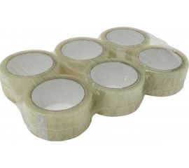 Клейкая лента Волга Полимер 48 мм, 66 м, 47 мкм, 6 шт. 509000121 