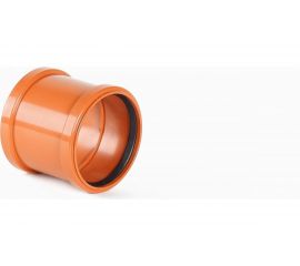 Соединительная муфта ХЕМКОР НПВХ наружная канализация, 110 мм 2491101 