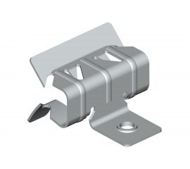 Балочный зажим УМС 2-7 мм с отгибом и резьбой М6 25 шт. BZ-2-7-M6-G 