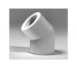 Отвод ООО МультиМирПласт 20/45 белый, ППР ОТВ 20/45 