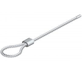 Трос с петлей и зажимом УМС 2 мм, L=2 м T-2-2-Z 