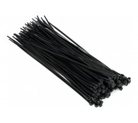 Нейлоновый хомут для стяжки On 2,5x200 мм, черный, 100 шт. 18-04-520 