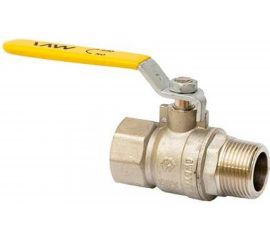 Шаровой кран MVI газовый, полнопроходной 3/4"" внутренняя-наружная, ручка рычаг BV.812.05 