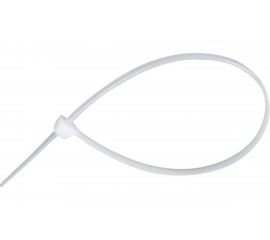 Кабельная стяжка хомут HLT 100x2.5 мм, белый, нейлон, уп. 100 шт. 4670042793237 