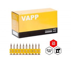 Усиленные гвозди для монтажного пистолета VAPP 25х3 мм VAPP.CN325 