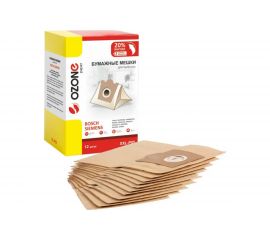 Мешки-пылесборники бумажные 12 шт + 2 микрофильтра для пылесоса Ozone XXL-P05 