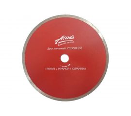 Диск алмазный сплошной (25.4/22.2х200 мм) АТАКА 8108630 