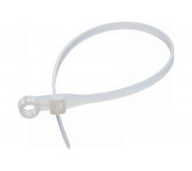 Нейлоновая хомут-стяжка под винт duwi 100x3,6 мм, белая, упаковка 10 шт. 30294 0 