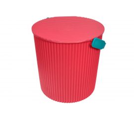 Красное ведро-стульчик с крышкой 20 л GRANDE 202 