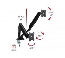Кронштейн для мониторов ARM MEDIA LCD-T22 black 10159 