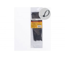 Хомут STEKKER NYCT25-200 нейлоновый 2.5x200 мм d пучка max 50 мм нагрузка 8 кг черный 32776 